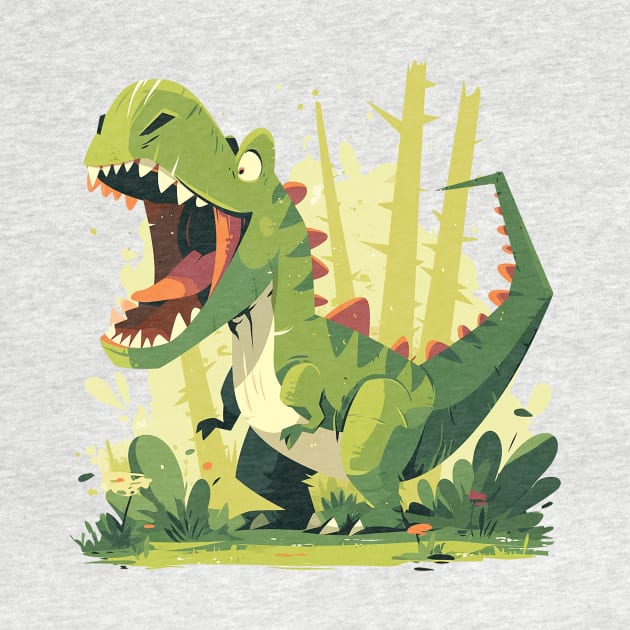 cute dino by Stephanie Francoeur Art